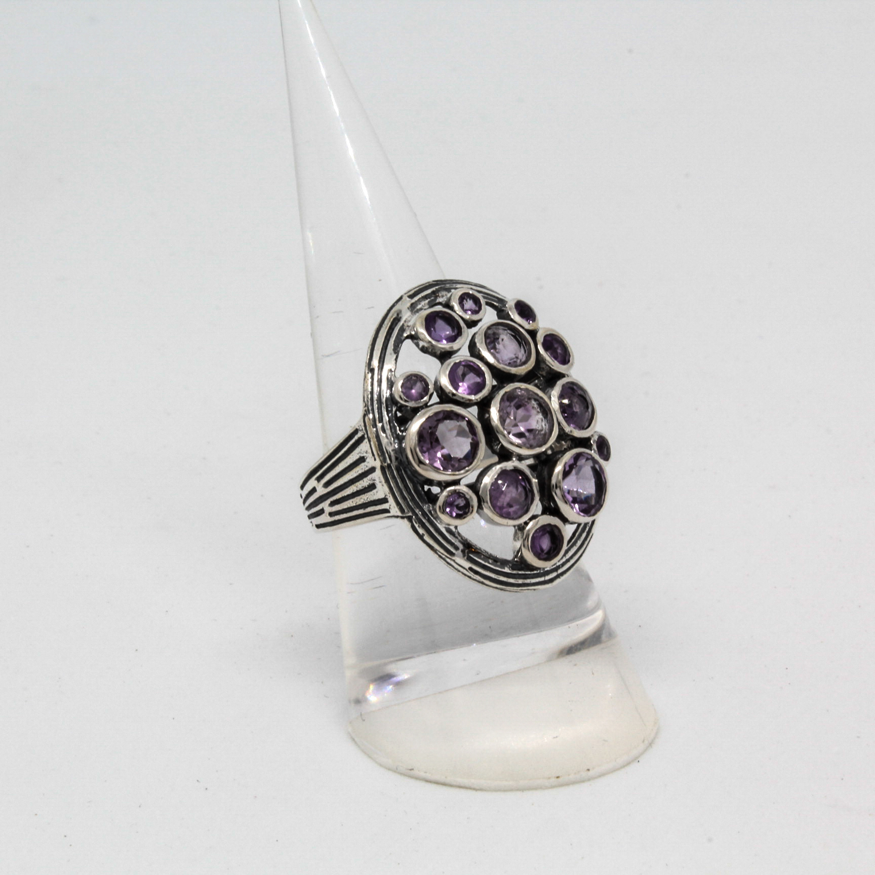 Bague ovale à Double Halo en argent Sterling 925, 6x8MM, pavé de fleurs,  pierre CZ, plaqué or Rose, couleur unie, réglage à broche réglable 1224030